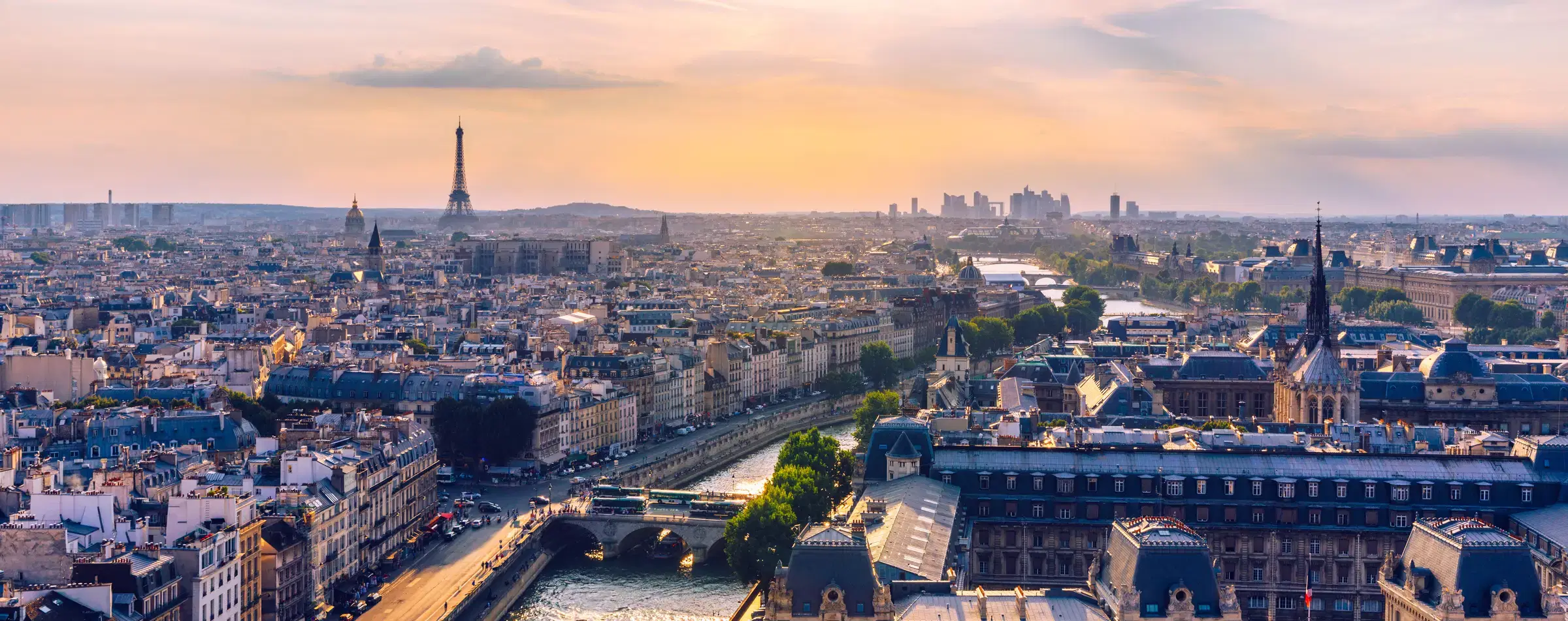 Vue aérienne de Paris